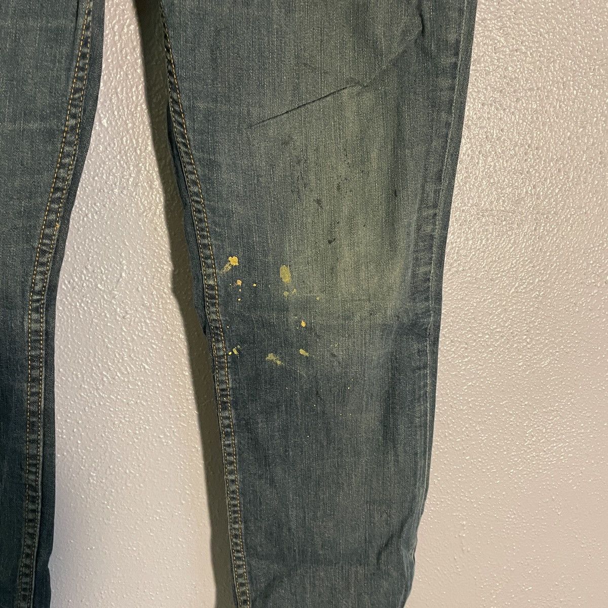 Levi's × Vintage Levi’s 511 Blue Paint Splattered Jeans Men’s Size 33x32 Size US 33 - 4 Thumbnail