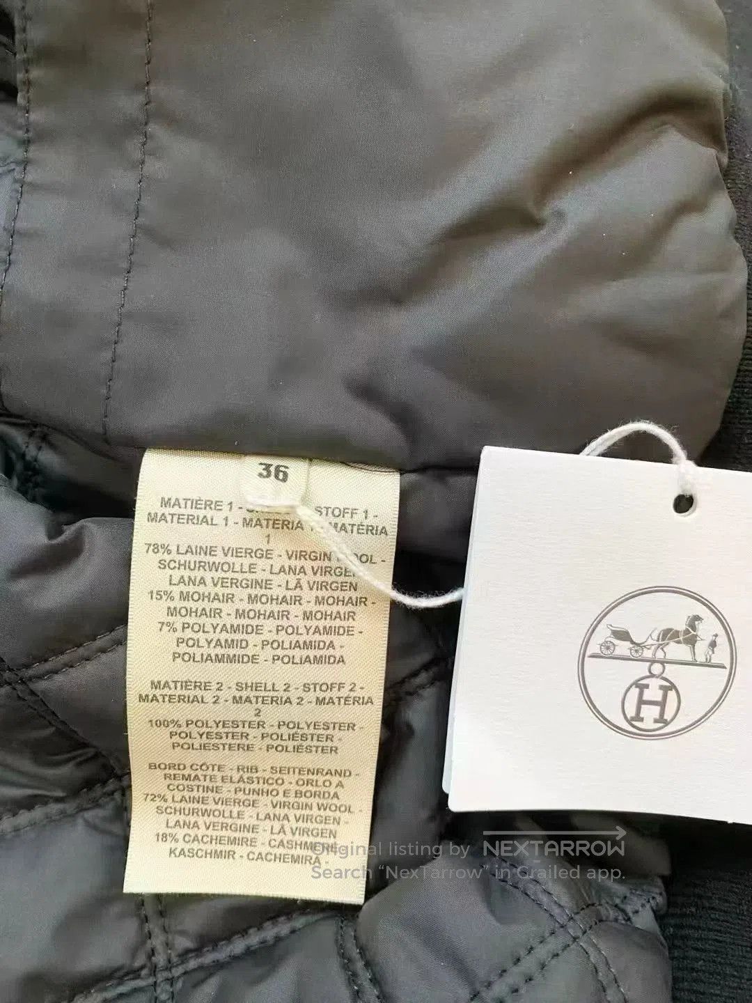 Hermes Hermes Teddy Wool Zip Jacket. Size US XS / EU 42 / 0 - 2 Thumbnail
