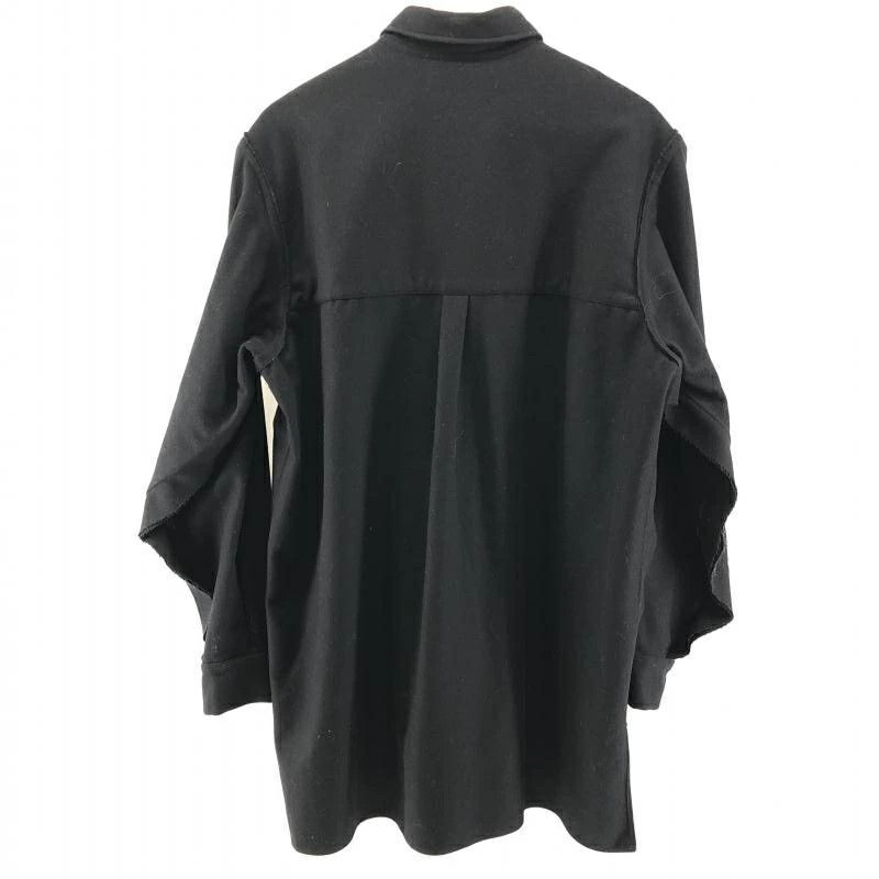 Yohji Yamamoto Pour Homme 90s archive wool melton long shirts Size US M / EU 48-50 / 2 - 2 Thumbnail