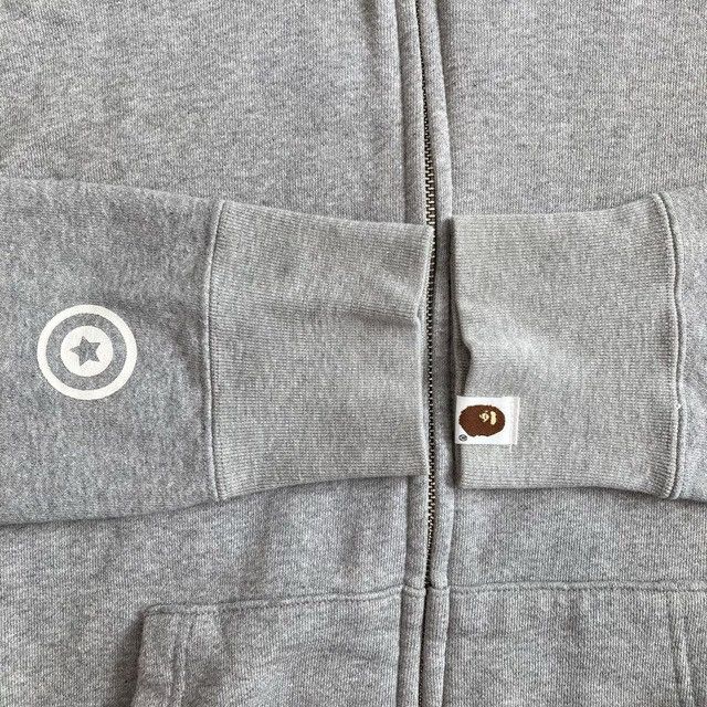 Bape BAPE Purple camo × Gray shark full zip hoodie a bathing ape Size US M / EU 48-50 / 2 - 7 Thumbnail