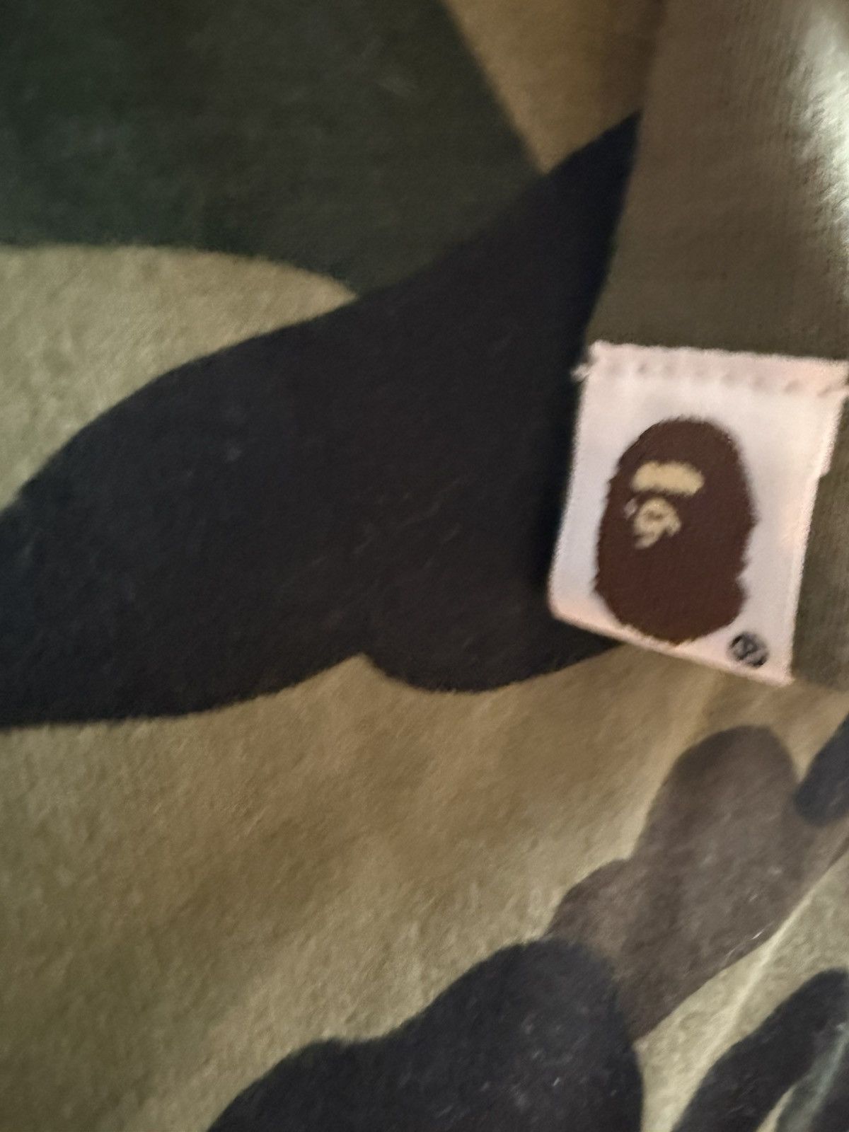 Bape green camo long sleeve