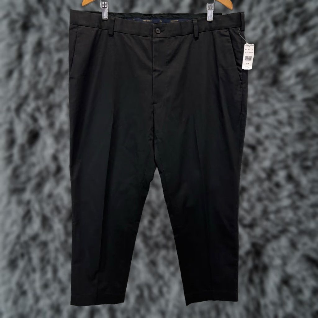 Brooks Brothers Brooks Brothers Advantage Chino Pants 42x30 Black Clark Fit Stretch Regular Big & Tall Mens Size US 42 / EU 58 - 1 Thumbnail