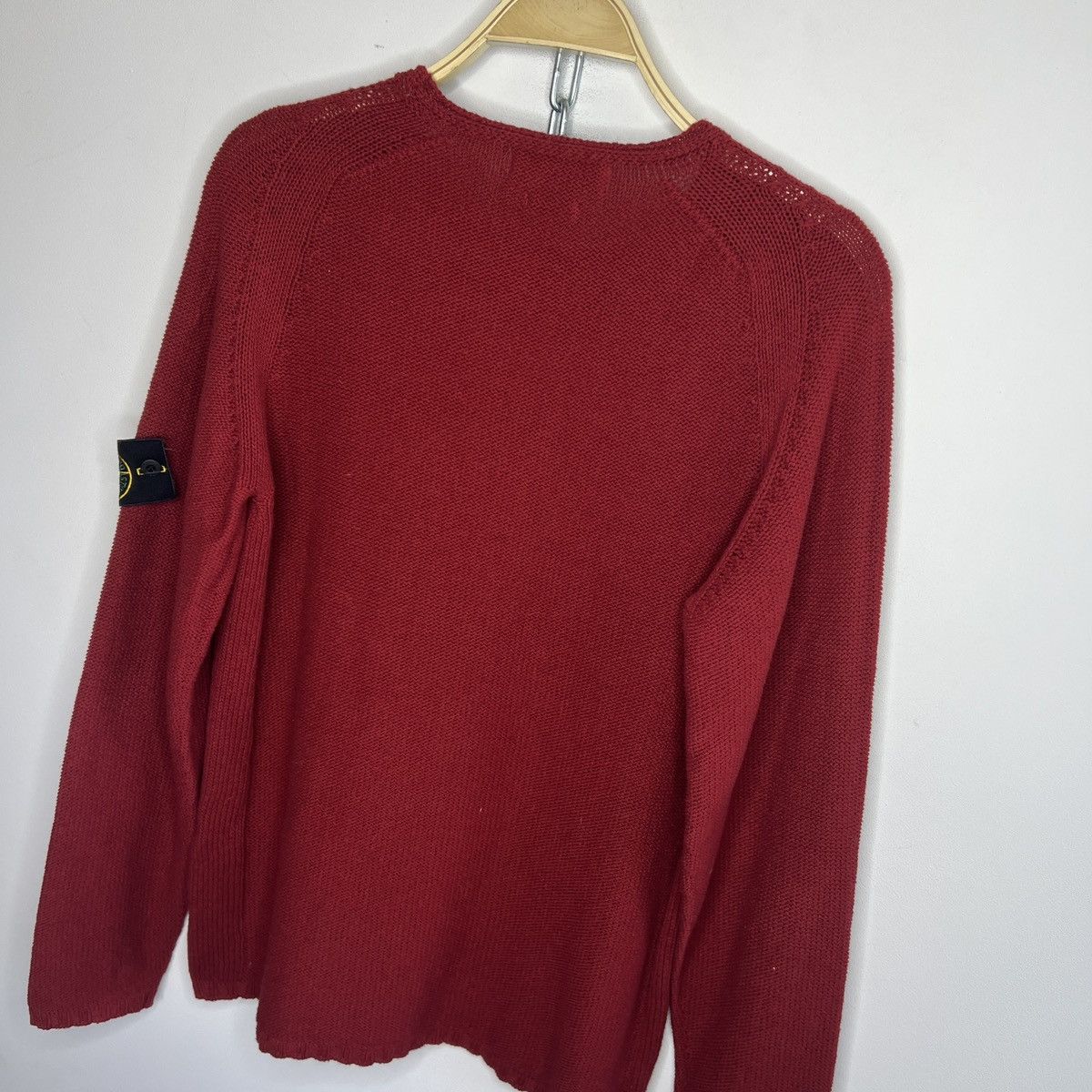 Stone Island Stone Island Vintage 90s Y2K Jumper Sweater Knitted Red Size US M / EU 48-50 / 2 - 9 Thumbnail