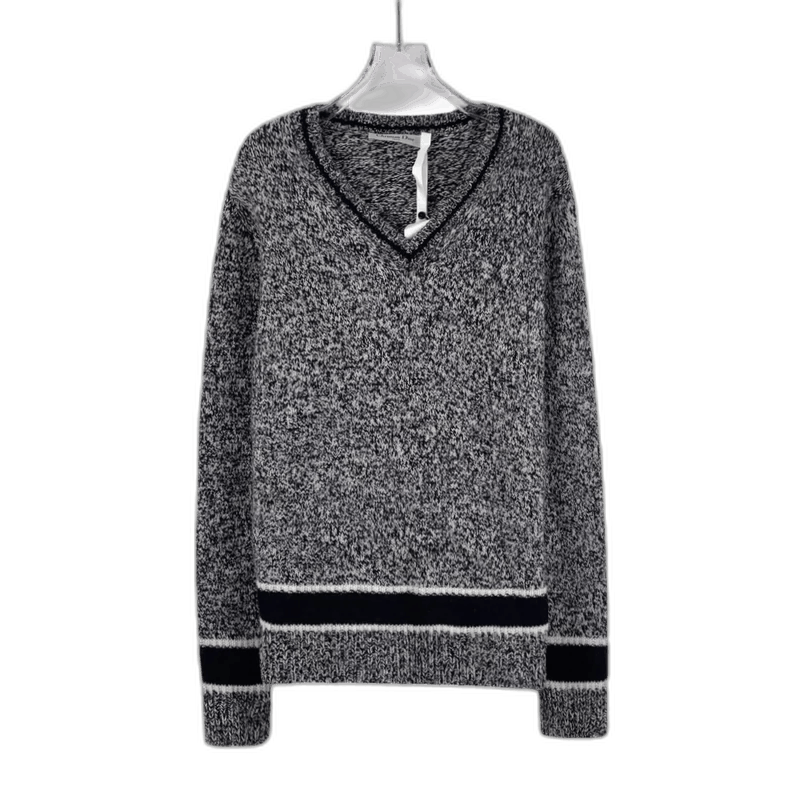 dior homme AW05 ダメージ　Vネック　ニット　セーター Dior Dior Homme AW05 Distressed V-Neck Knit | Grailed