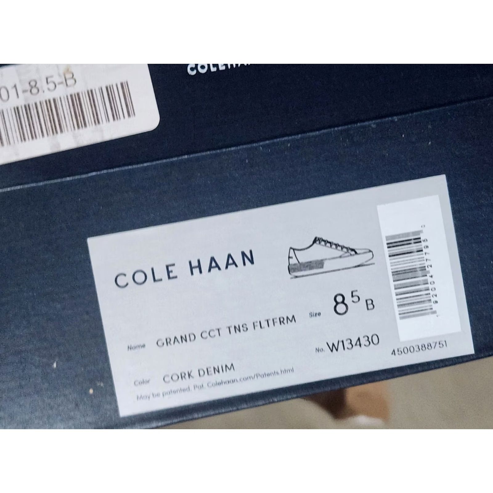 Cole Haan COLE HAAN Grand Crosscourt Flat Womens 8.5 Cork Denim Lace Up Comfort Suede B Width Shoes Size US 8 / IT 38 - 5 Thumbnail