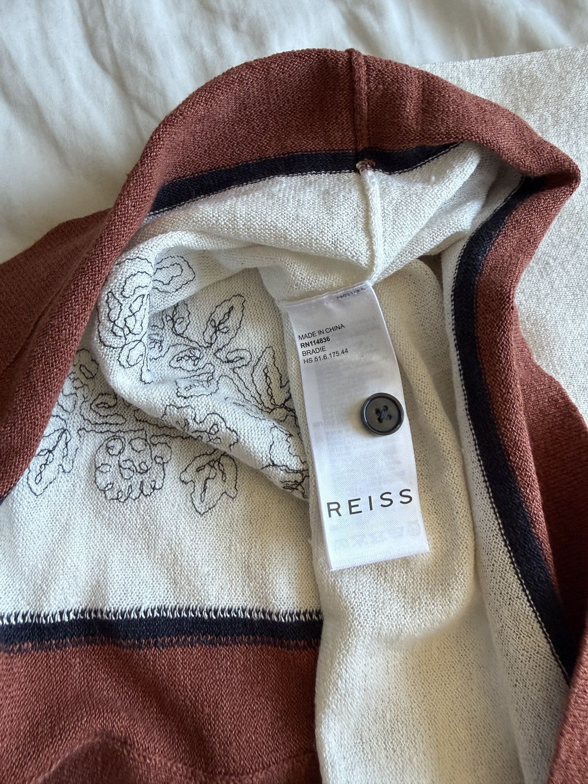 Reiss Reiss Summer Knit Flower camp shirt Size US M / EU 48-50 / 2 - 4 Thumbnail