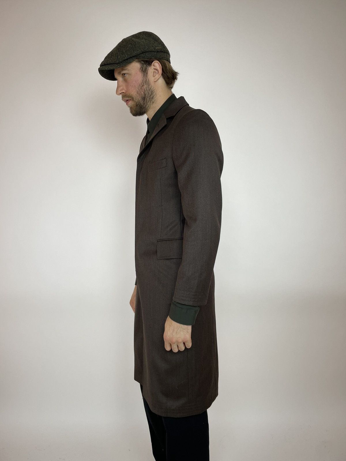 Other DOLZER Wool Coat Slim fit VITALE BARBERIS CANONICO FABRIC Size US S / EU 44-46 / 1 - 4 Thumbnail