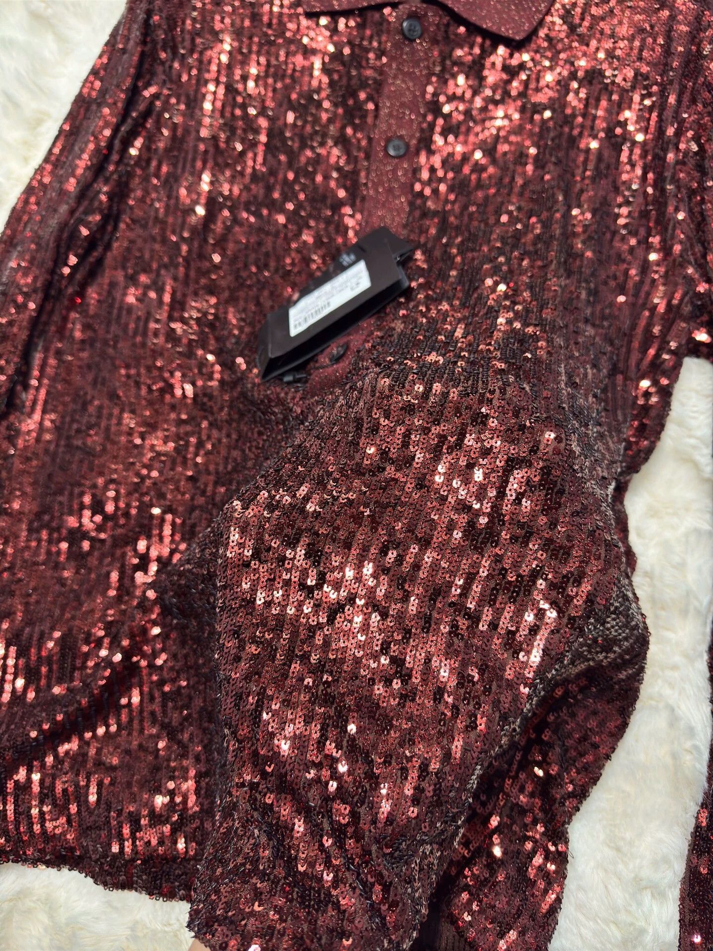 Saint Laurent Paris Saint Laurent Paris Sequin bead shirt Size US S / EU 44-46 / 1 - 9 Thumbnail
