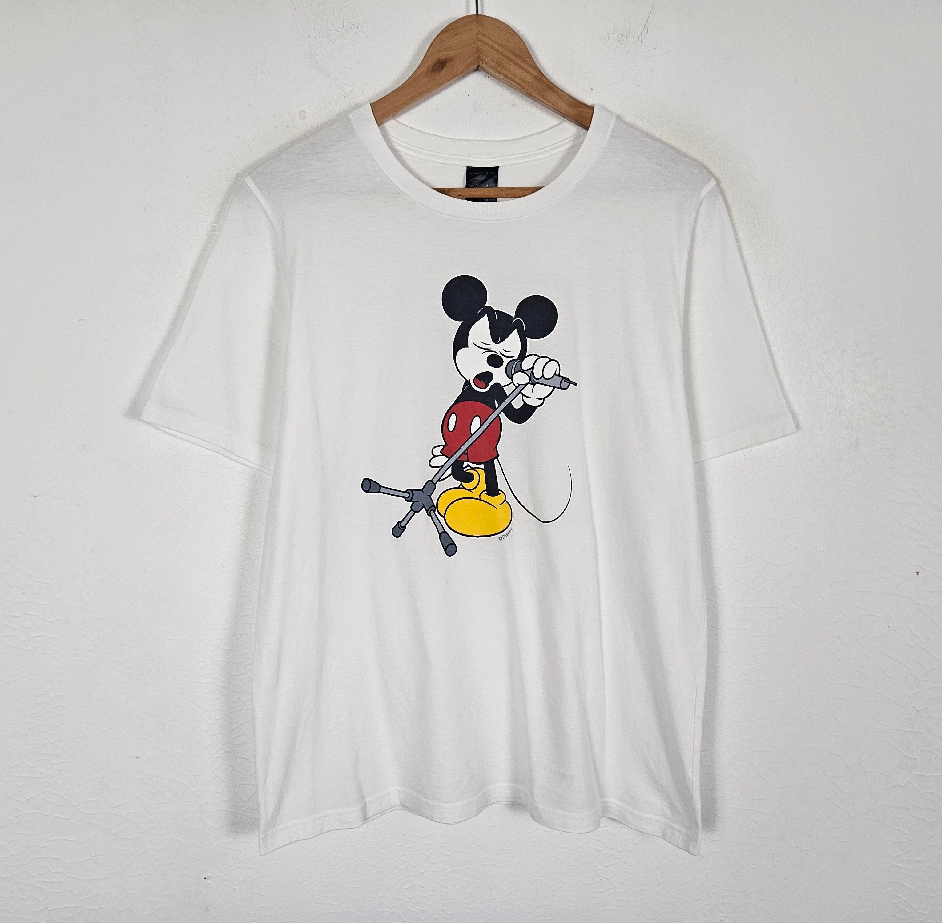 Disney × Number (N)ine Number Nine Mickey Mouse T-shirt Made In Japan Size US L / EU 52-54 / 3 - 2 Thumbnail