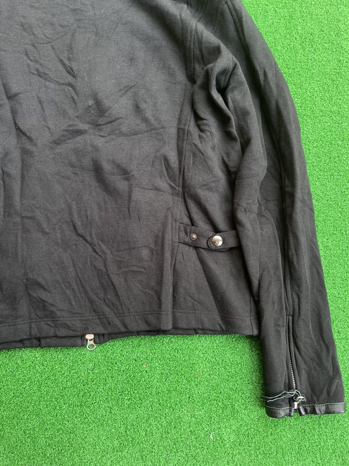 Japanese Brand Comma ca ism cotton trim leather jacket Size US M / EU 48-50 / 2 - 7 Thumbnail