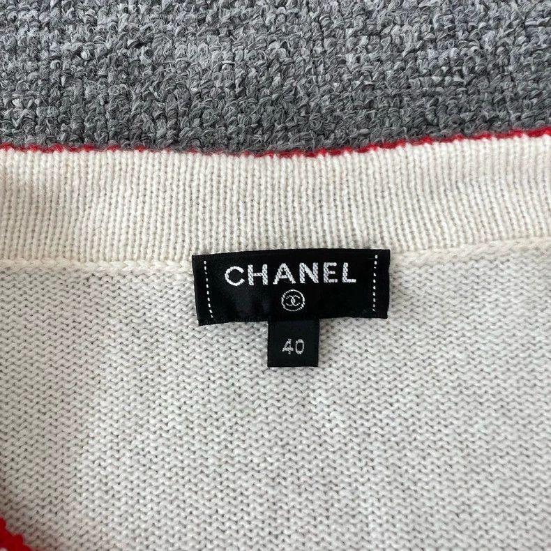 Chanel Chanel Cashmere Cardigan with Snowflakes -2505 Size US L / EU 52-54 / 3 - 6 Thumbnail