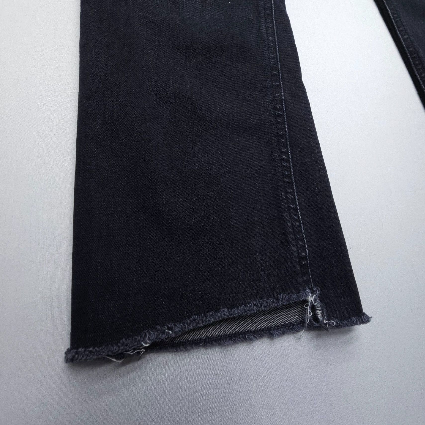 J.Crew VINTAGE J. Crew Jeans Womens 29 Crop Boot Demi Black Denim Cropped Stretch 5-Pocket Regular Mid Rise Button Fly 29 Size 29" - 4 Thumbnail