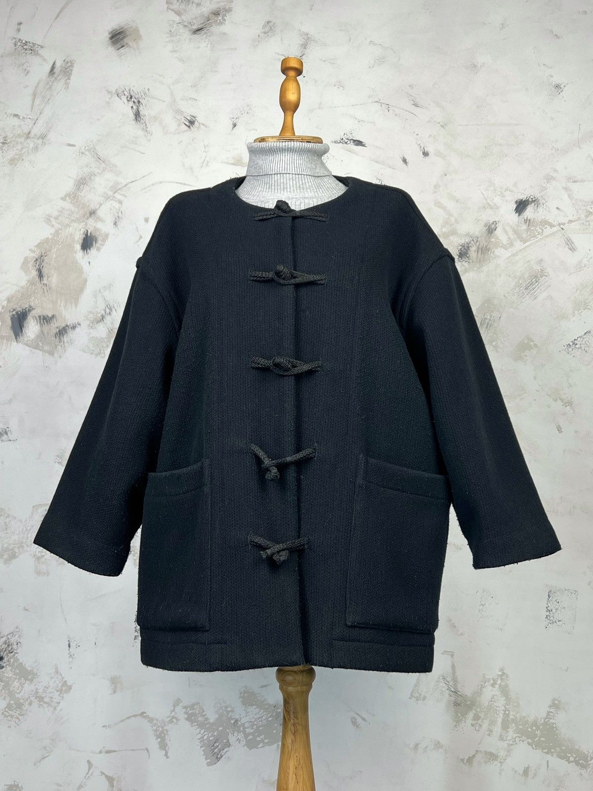 Hugo Boss Vintage Hugo Boss Toggle Wool Jacket Size M - L Size L / US 10 / IT 46 - 2 Thumbnail