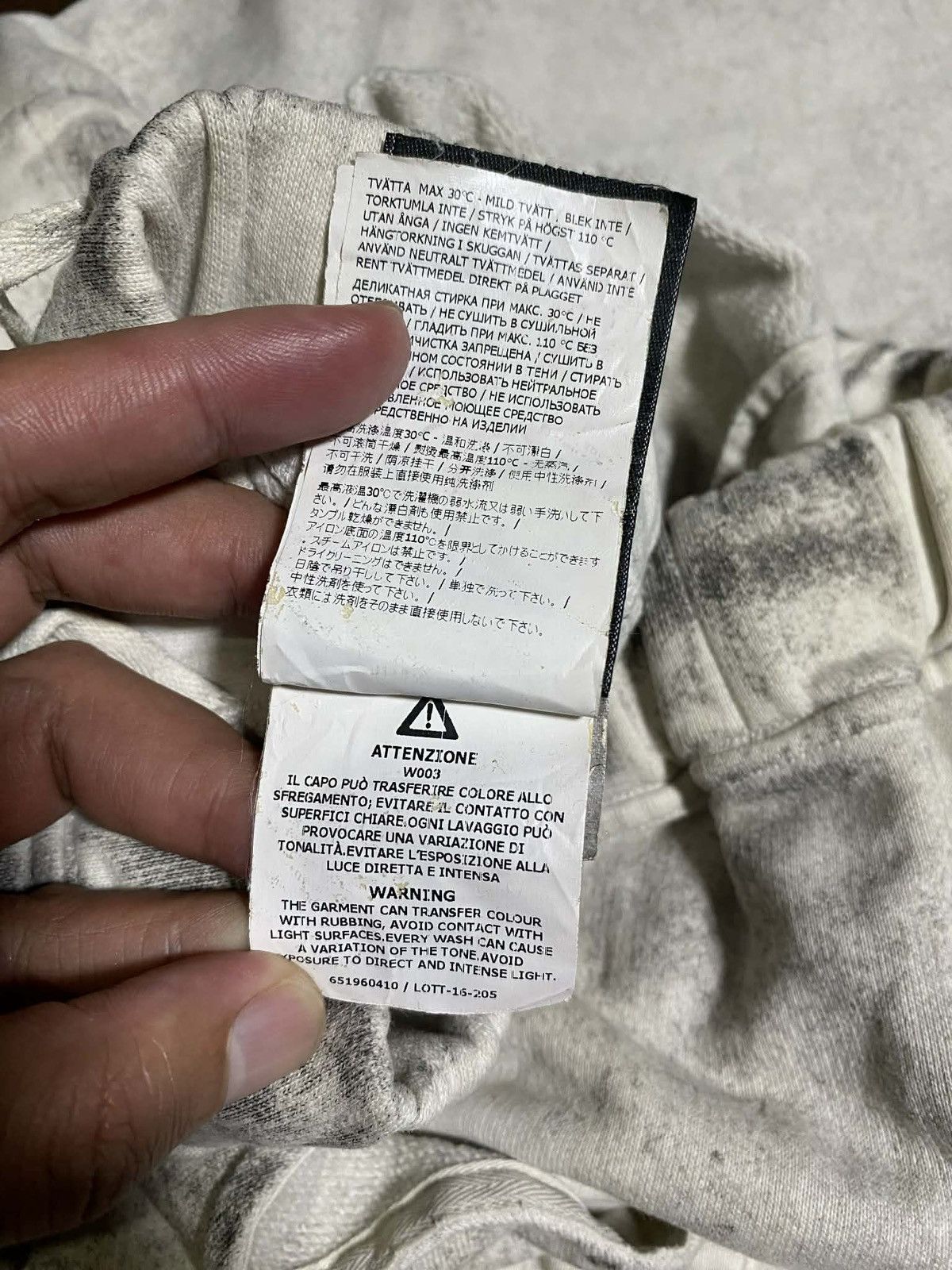 Stone Island Stone Island Fall Out White Sweatpants Size US 32 / EU 48 - 10 Thumbnail