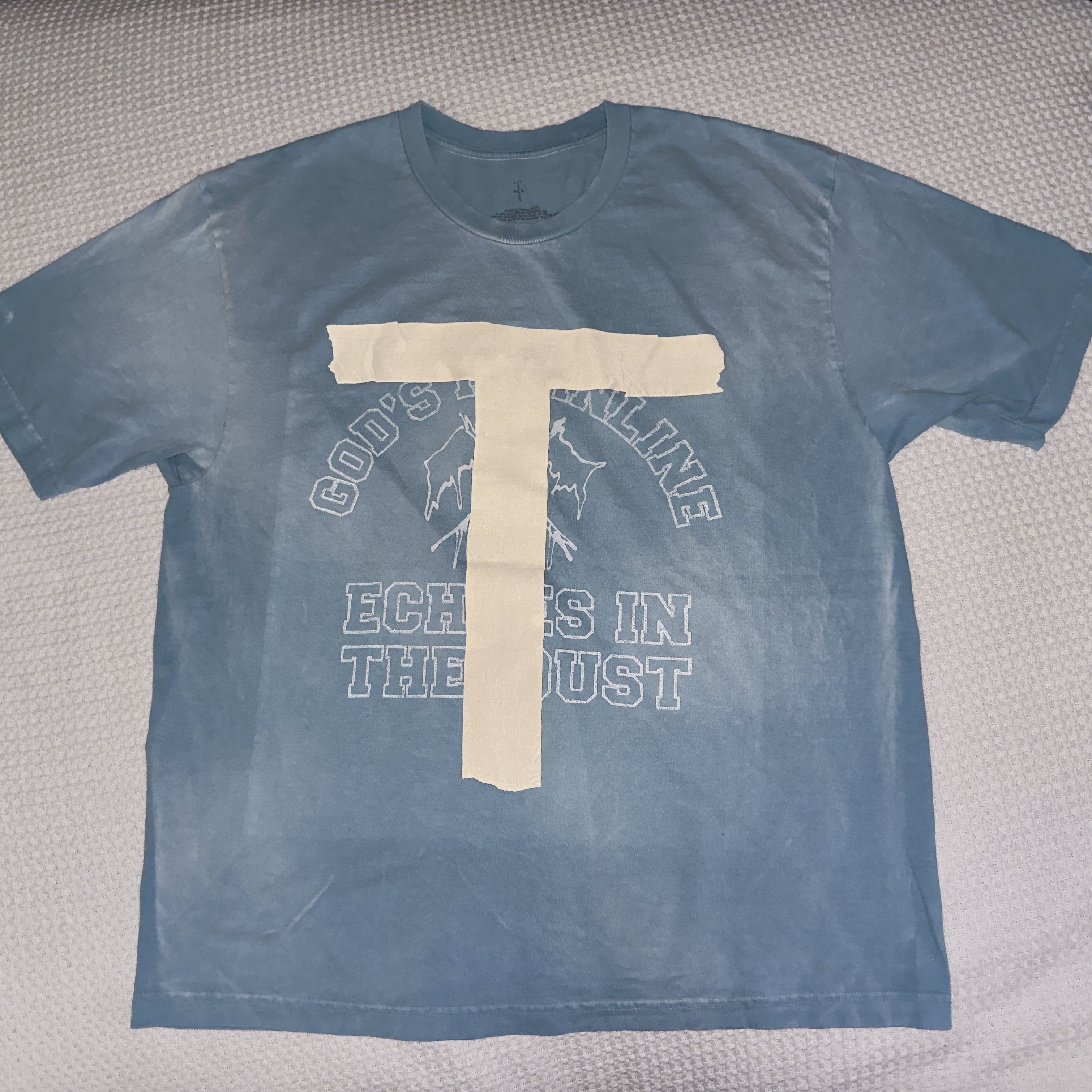 Travis Scott Coachella 2025 Light Blue Shirt L