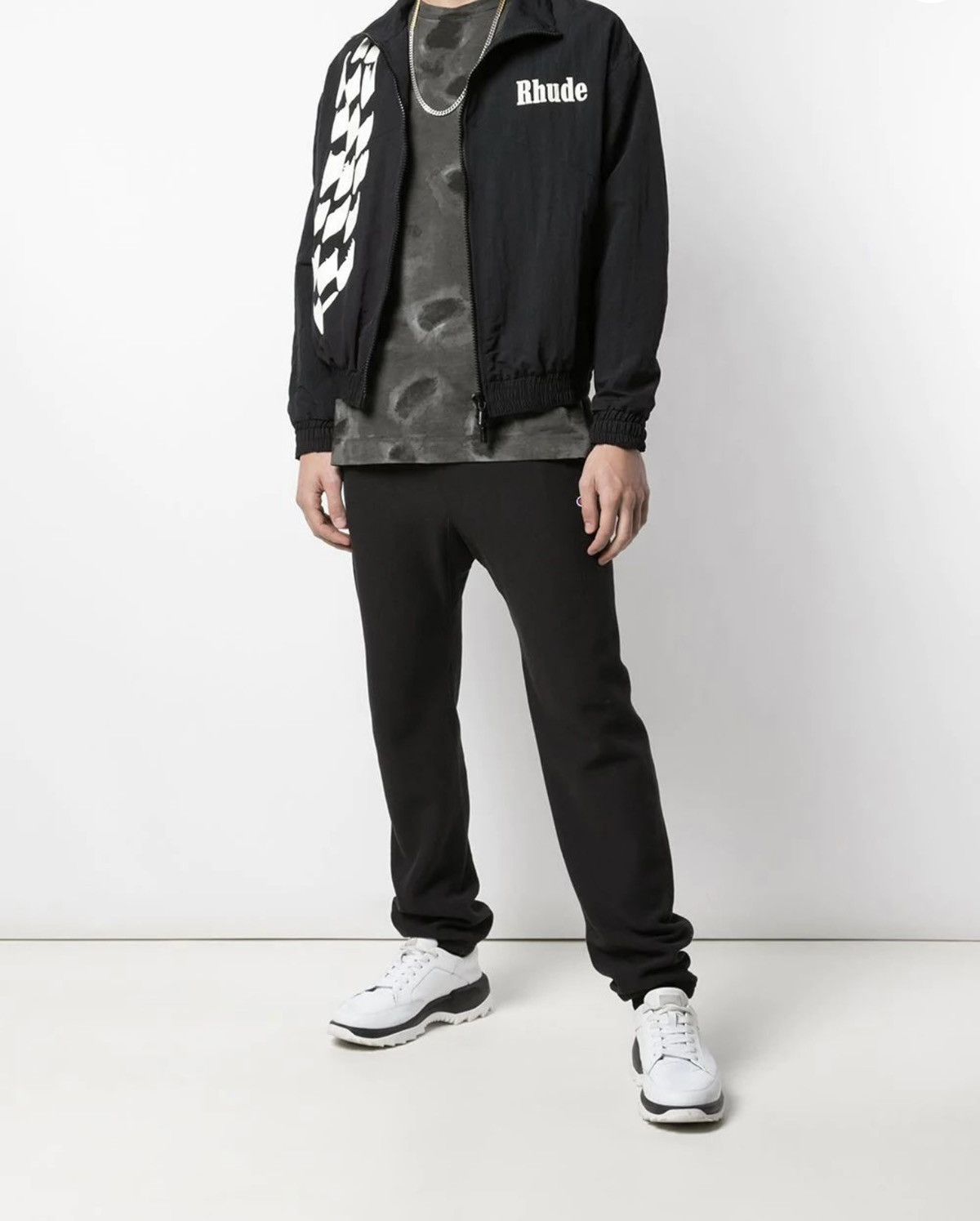 Rhude Black and White Track Jacket Size US XXL / EU 58 / 5 - 13 Thumbnail
