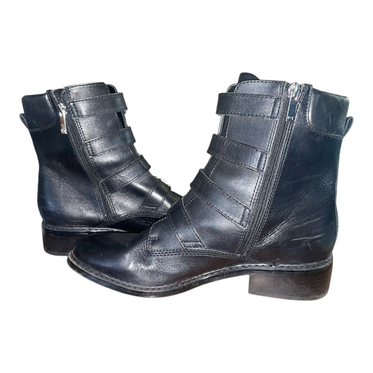 Marc Fisher Marc Fisher Diante Black Leather Buckle women’s Ankle Boots Size US 9 / IT 39 - 4 Thumbnail