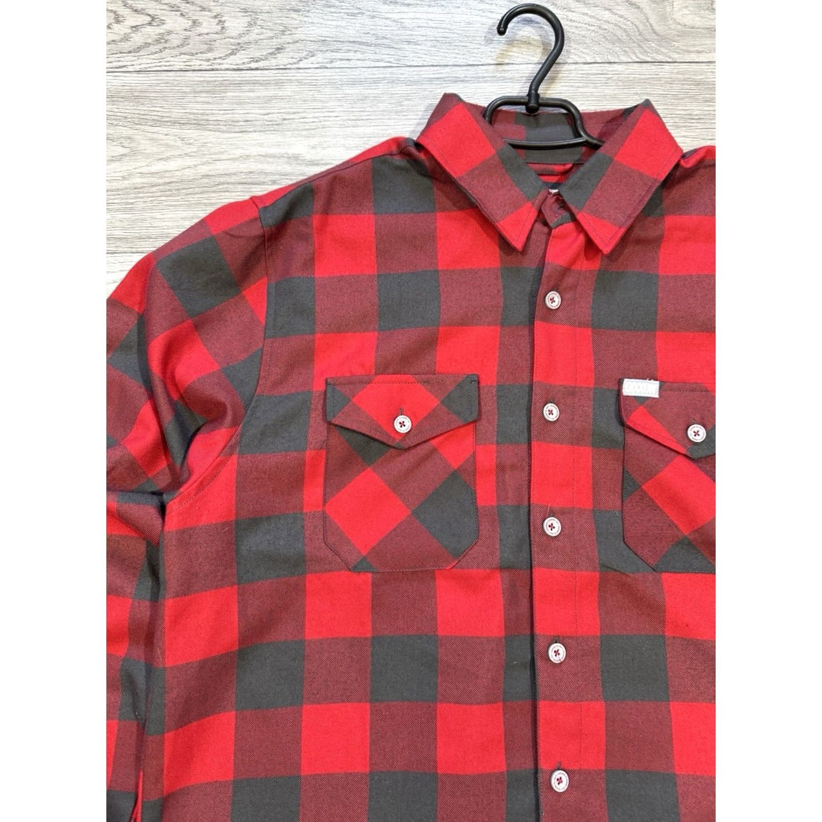 Vintage Dixxon Fifty Fifty Flannel Red Buffalo Plaid Button Down Shirt Mens Size Large Size US L / EU 52-54 / 3 - 5 Thumbnail