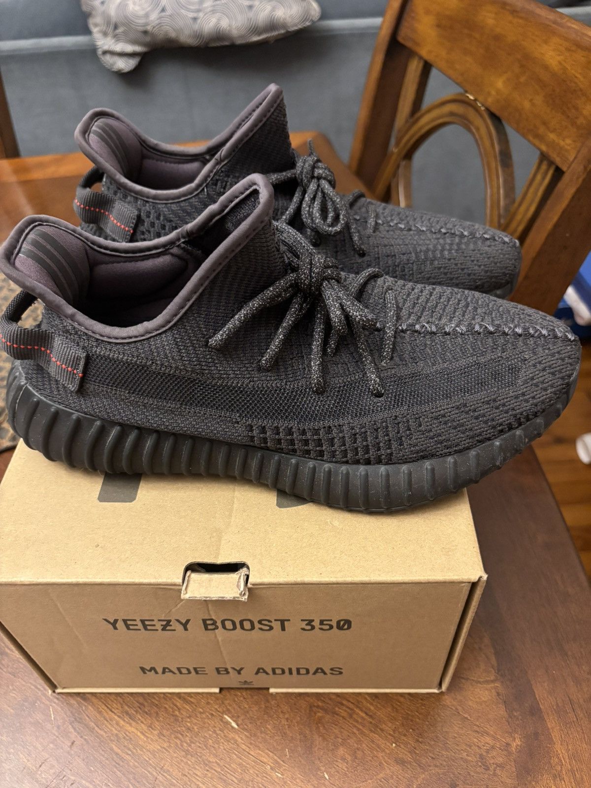Adidas Yeezy 350 V2 black non reflective Size US 8.5 / EU 41-42 - 1 Thumbnail