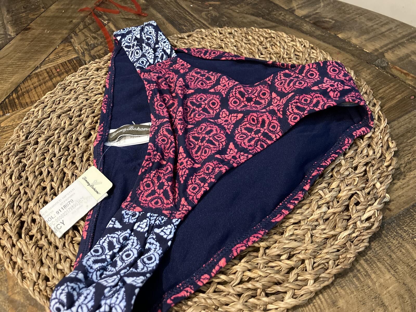 Tommy Bahama NWT Tommy Bahama Bikini Bottoms with Patterned Design Size ONE SIZE - 3 Thumbnail