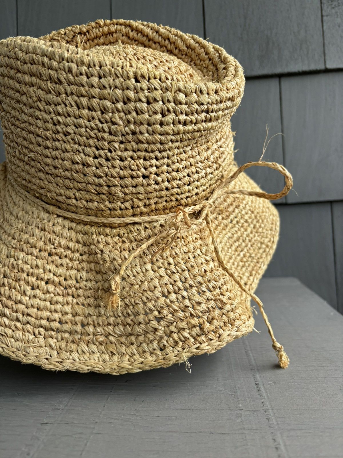 Japanese Brand × Vintage Vintage Straw Hat 1970s Pickaxe Explorer Floppy Brim 60s 50s Size ONE SIZE - 6 Thumbnail
