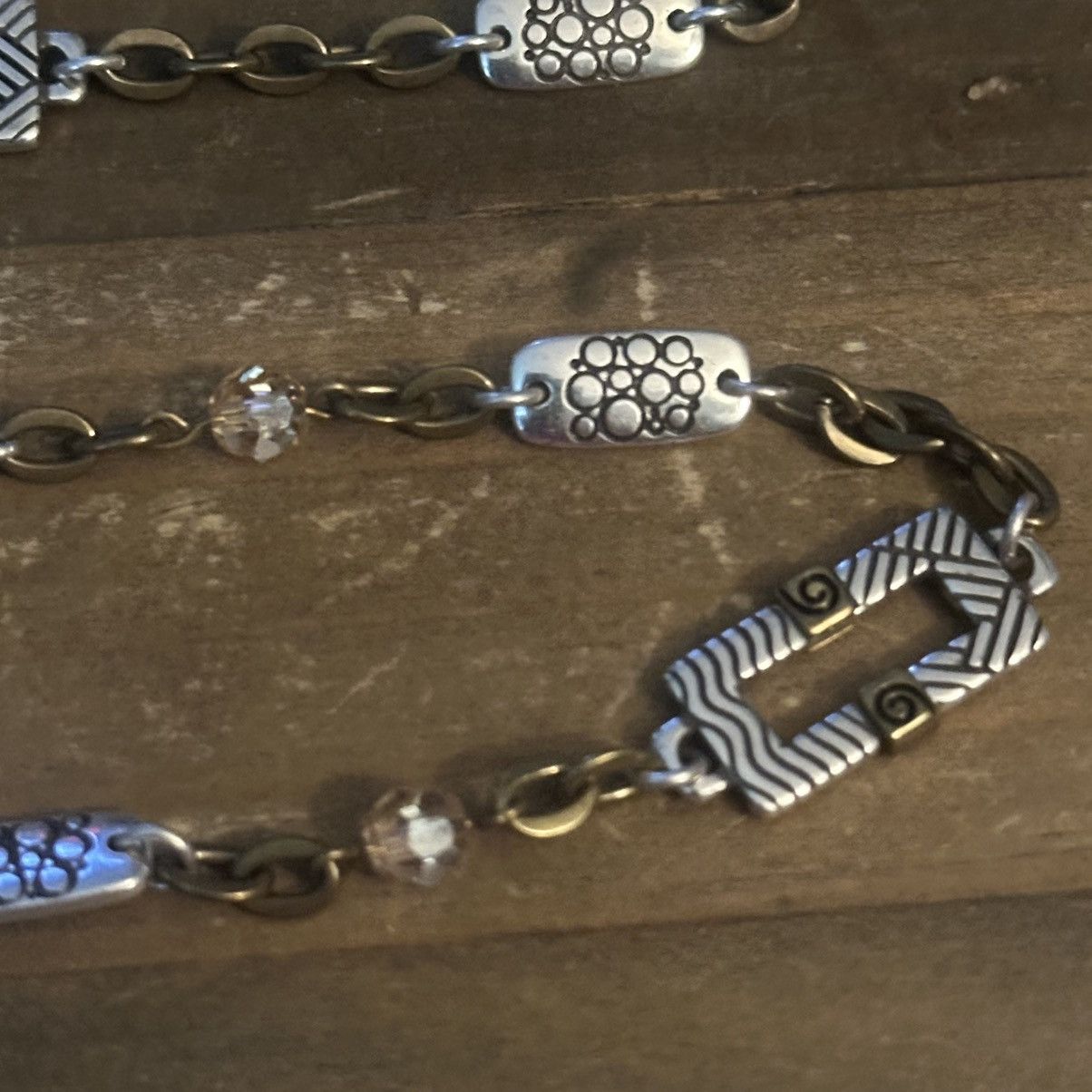 Brighton Brighton Acoma long brass two tone station links necklace Size ONE SIZE - 5 Thumbnail