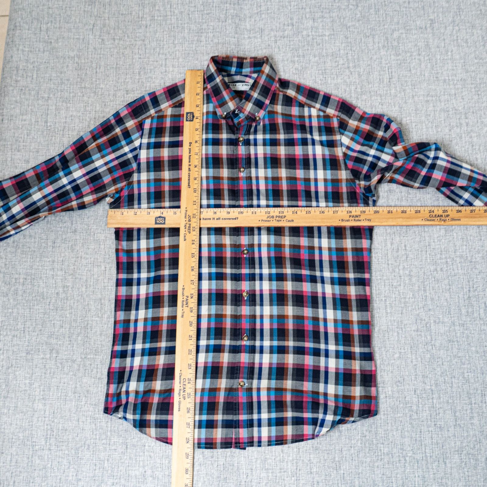 Seize sur Vingt Seize Sur Vingt Men's Button Down Shirt Multi color check Size US M / EU 48-50 / 2 - 6 Thumbnail