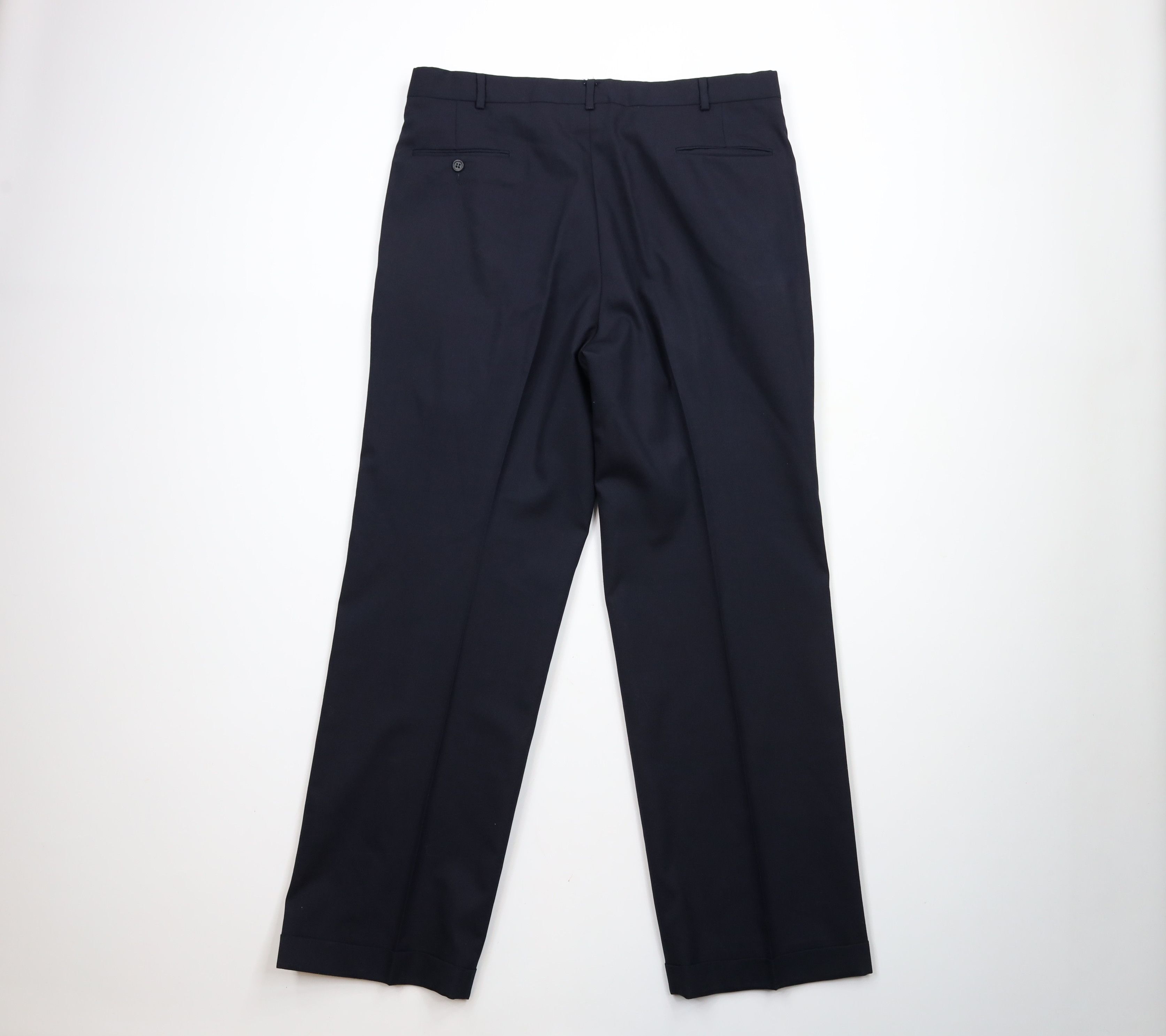 Vintage Vintage 70s Streetwear Pleated Cuffed Wide Leg Pants USA Size US 36 / EU 52 - 8 Thumbnail