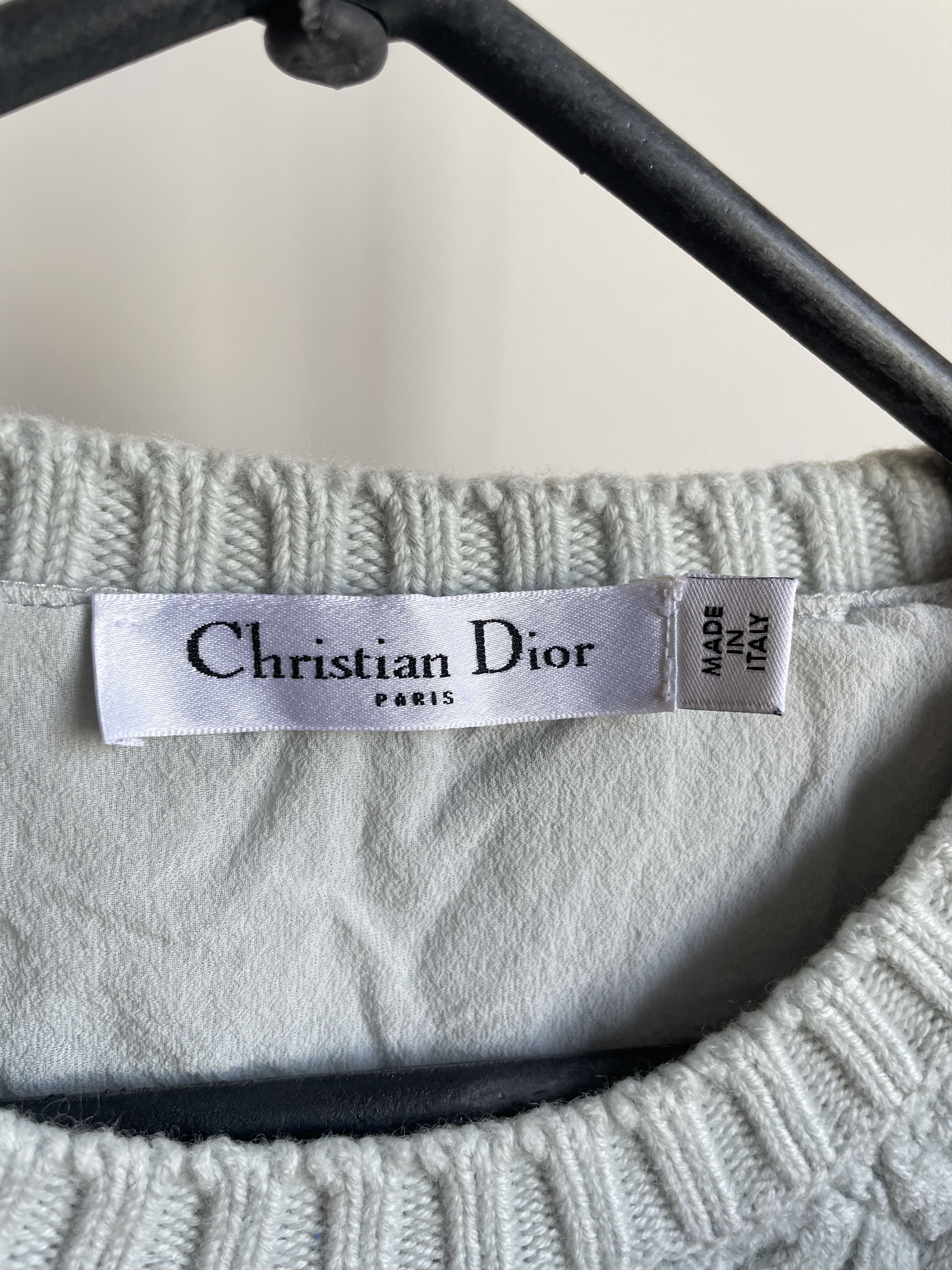 Dior Christian Dior Womens Layered Cable Knit Sleeveless Sweater Size M / US 6-8 / IT 42-44 - 8 Thumbnail