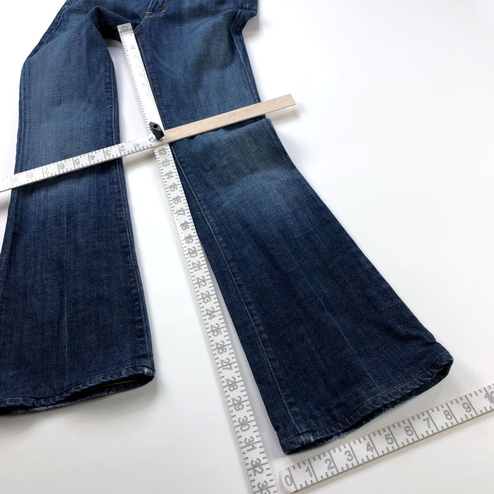 Citizens Of Humanity Citizens of Humanity Ingrid #002 Low Waist Flare 27 Jeans 31W 32L Blue 5-Pocket Stretch Denim Regular Women Size 27" / US 4 / IT 40 - 5 Thumbnail