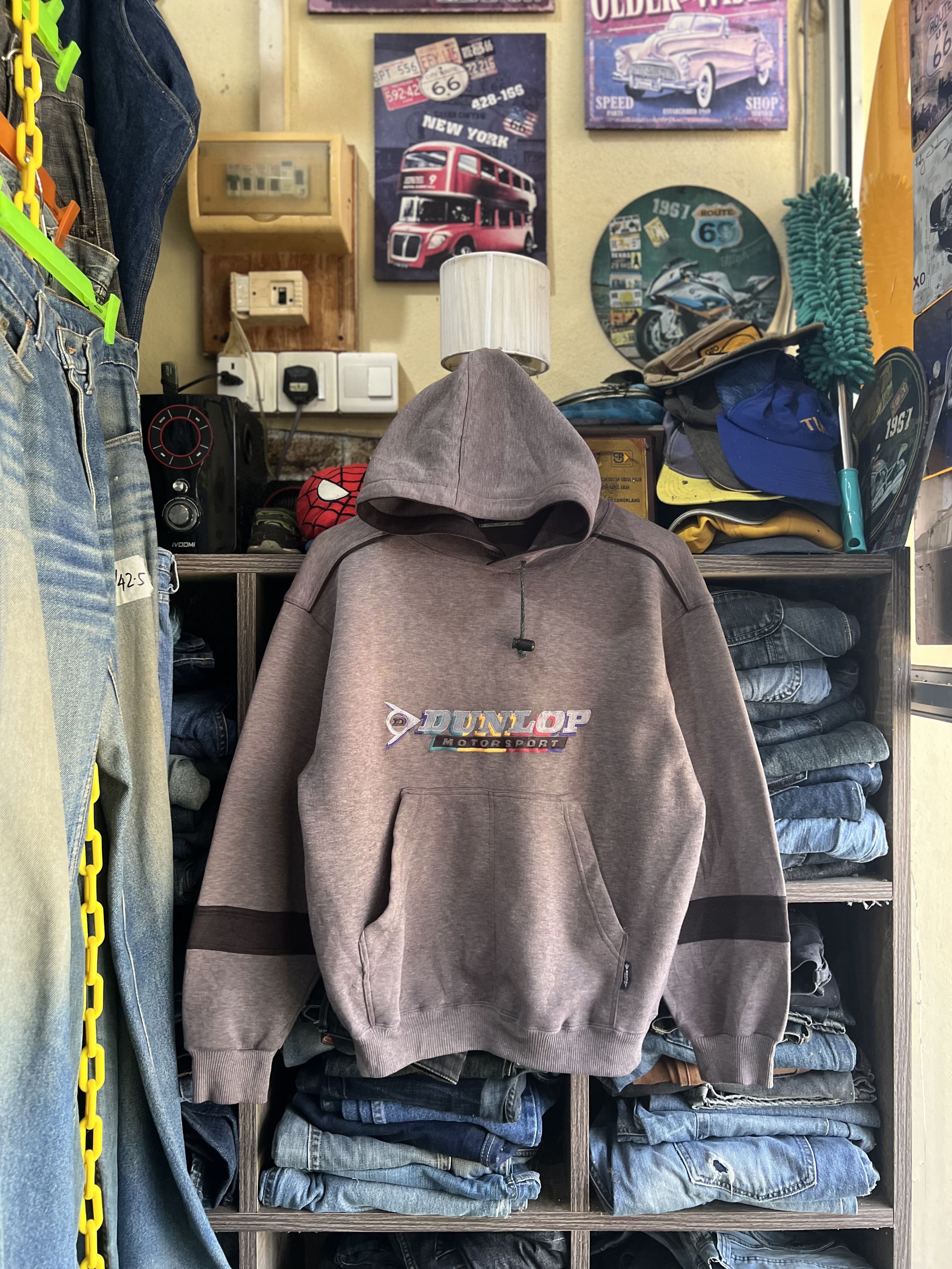 Dunlop 🔥Vintage Dunlop Motorsport Pullover Hoodie Size US M / EU 48-50 / 2 - 15 Thumbnail