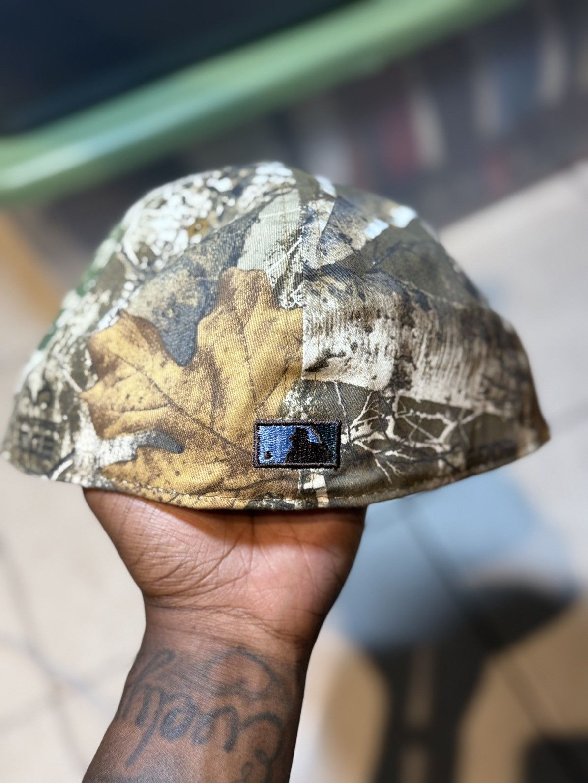 Hat Club × MyFitteds × New Era Size 8 "OAKLAND ZOO" OAKLAND ATHLETICS FITTED HAT REAL TREE Size ONE SIZE - 4 Thumbnail