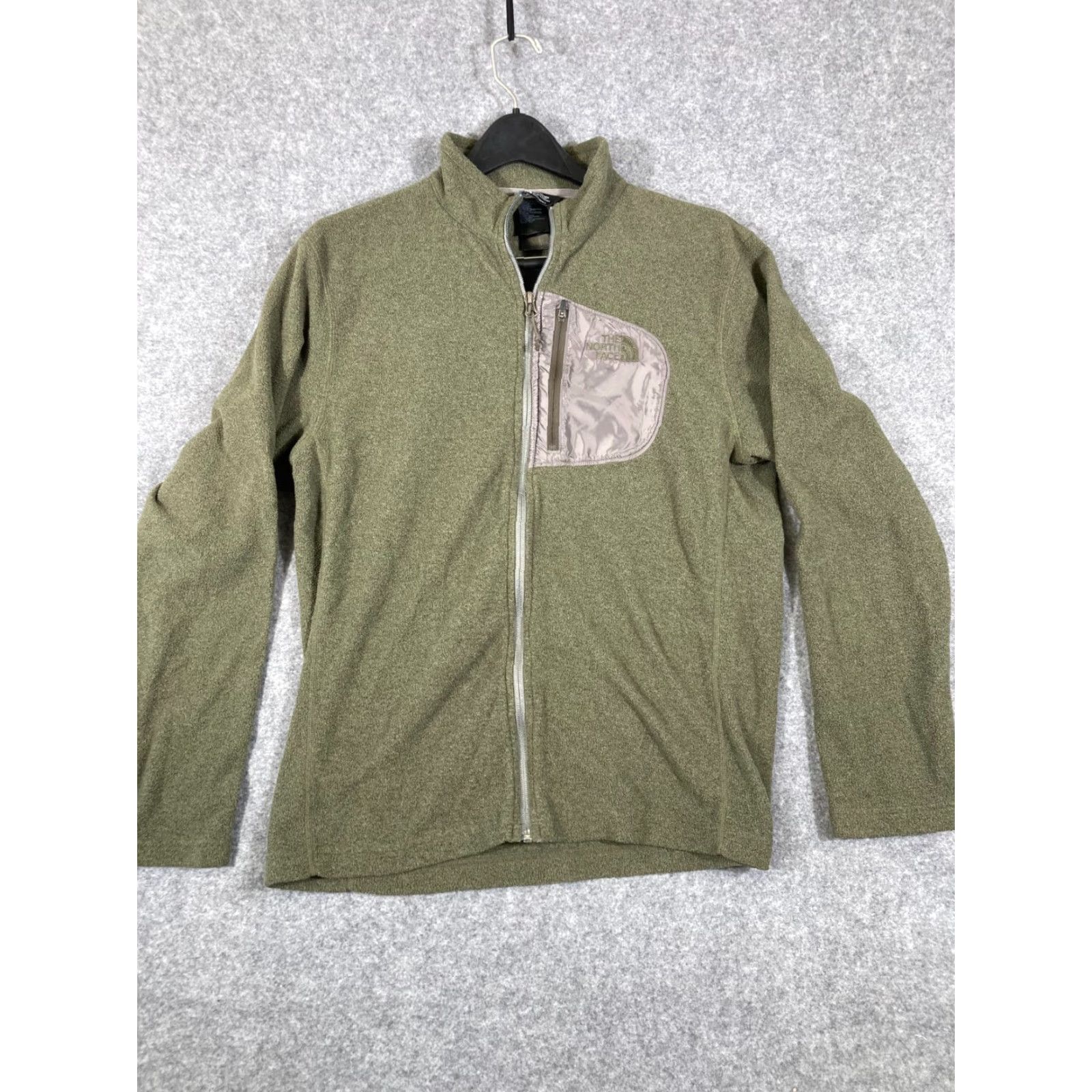 The North Face The North Face Jacket Mens M Heather Green Fleece Full Zip Stand-Up Logo Size US M / EU 48-50 / 2 - 3 Thumbnail