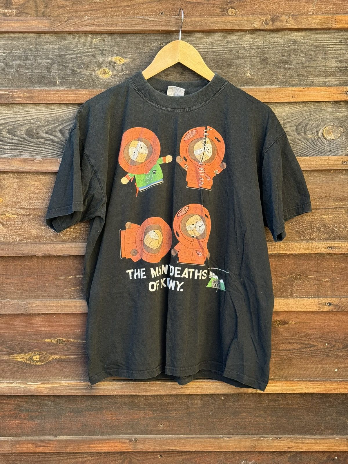 Cartoon Network 1999 South Park The Many Deaths of Kenny vintage t-shirt tee Size US M / EU 48-50 / 2 - 1 Thumbnail
