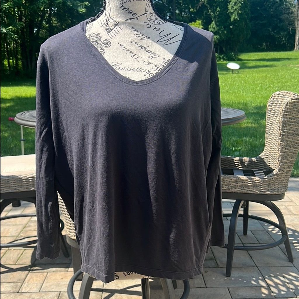 Lululemon Lululemon Athletica Black Relaxed Long Sleeve T-Shirt Size S / US 4 / IT 40 - 1 Thumbnail