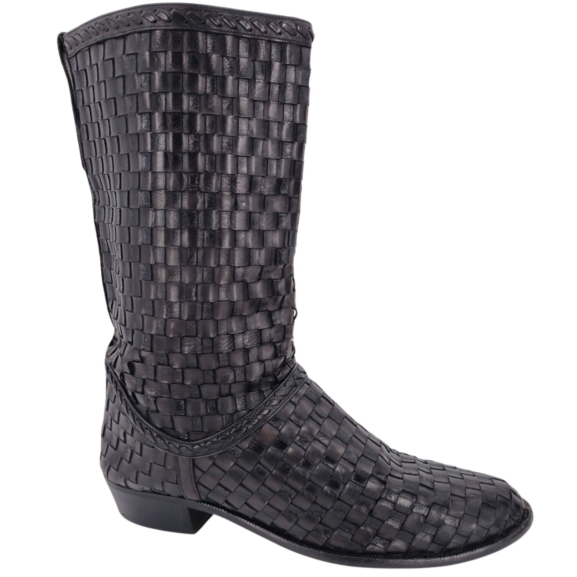 Bally Vintage Bally Italy Full Hand Woven Calfskin Boots Mens 8.5 Size US 8.5 / EU 41-42 - 1 Thumbnail