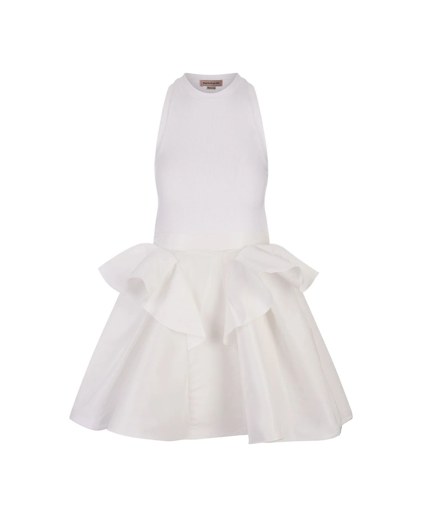 o1srvl11e0326 Hybrid Mini Dress in White