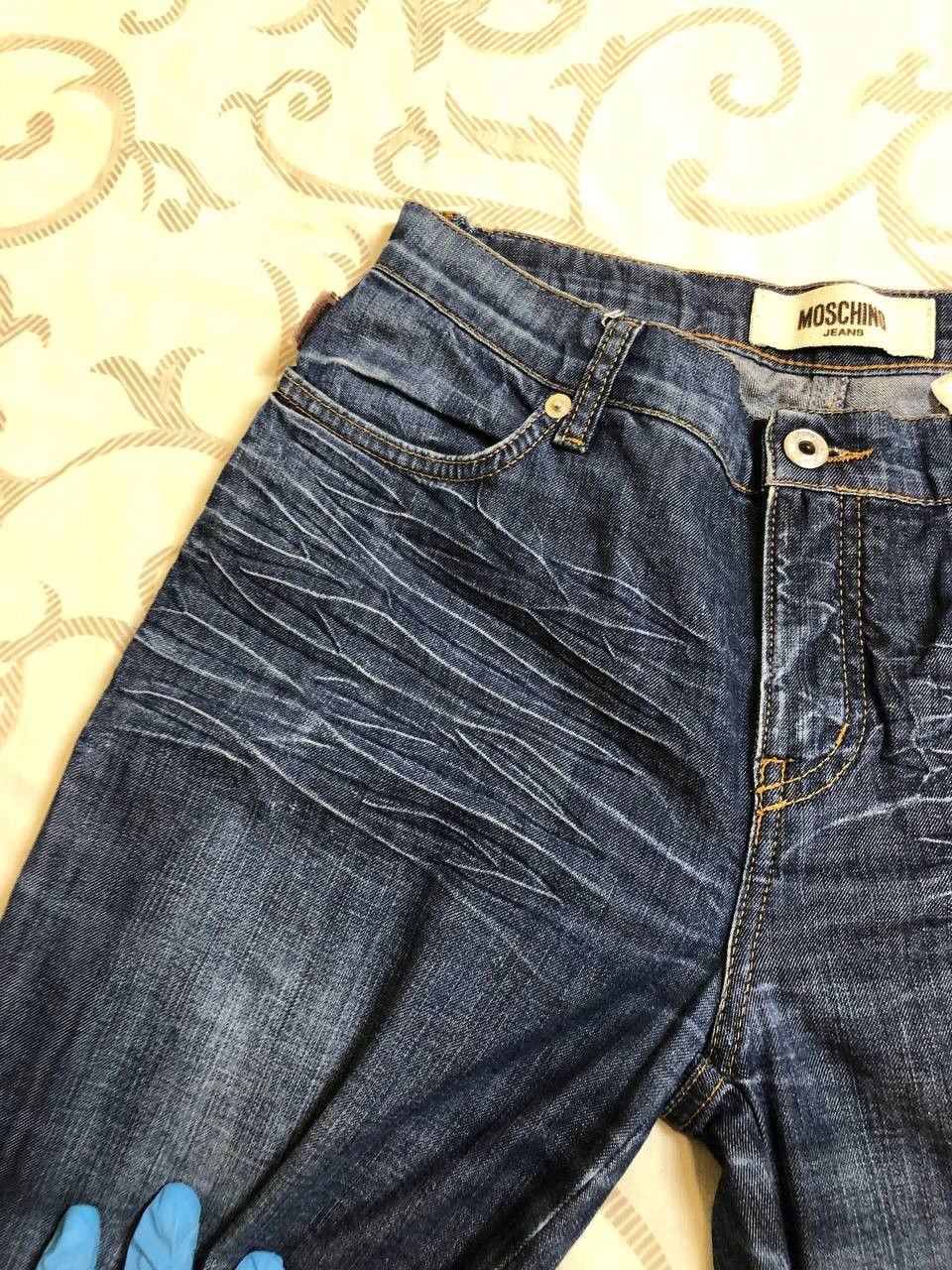Moschino Vintage 90s Moschino Washed Denim Jeans Size 27" / US 4 / IT 40 - 10 Thumbnail