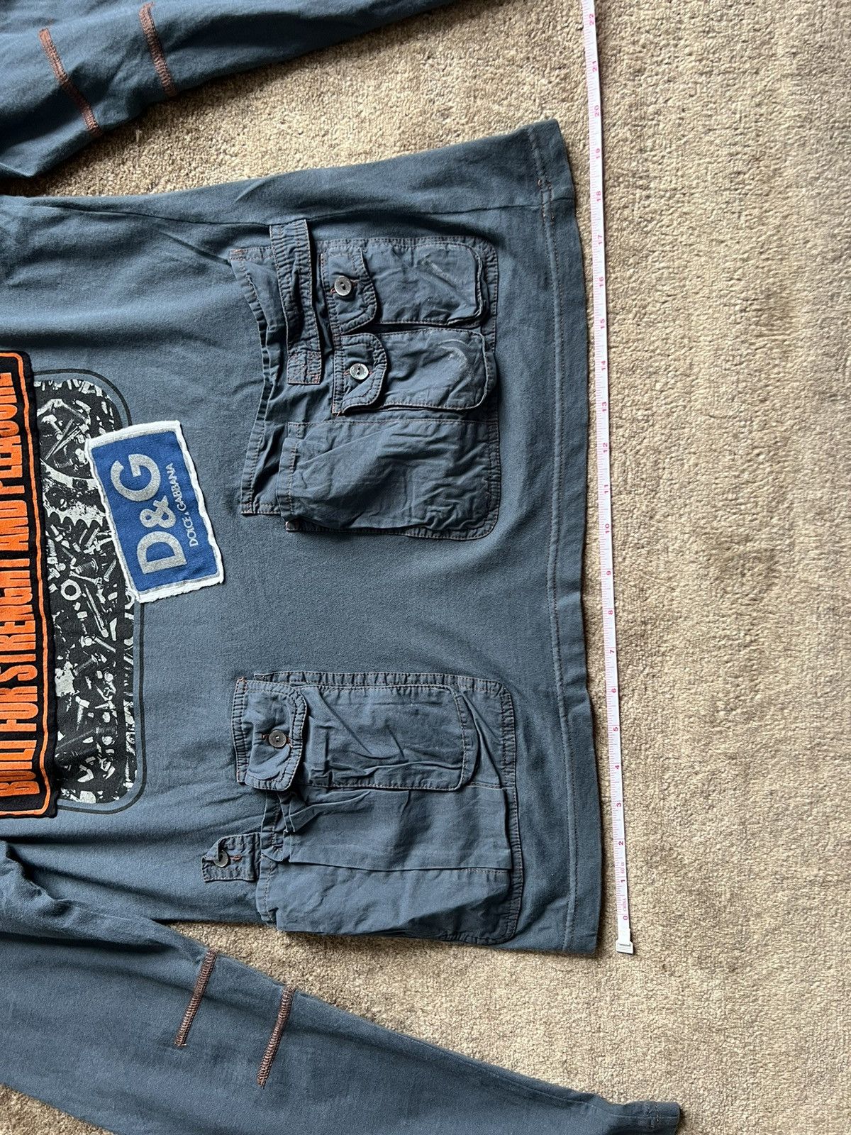 Dolce & Gabbana Vintage Japanese Dolce and Gabbana cargo t shirt “Menatwork” Size US M / EU 48-50 / 2 - 8 Thumbnail