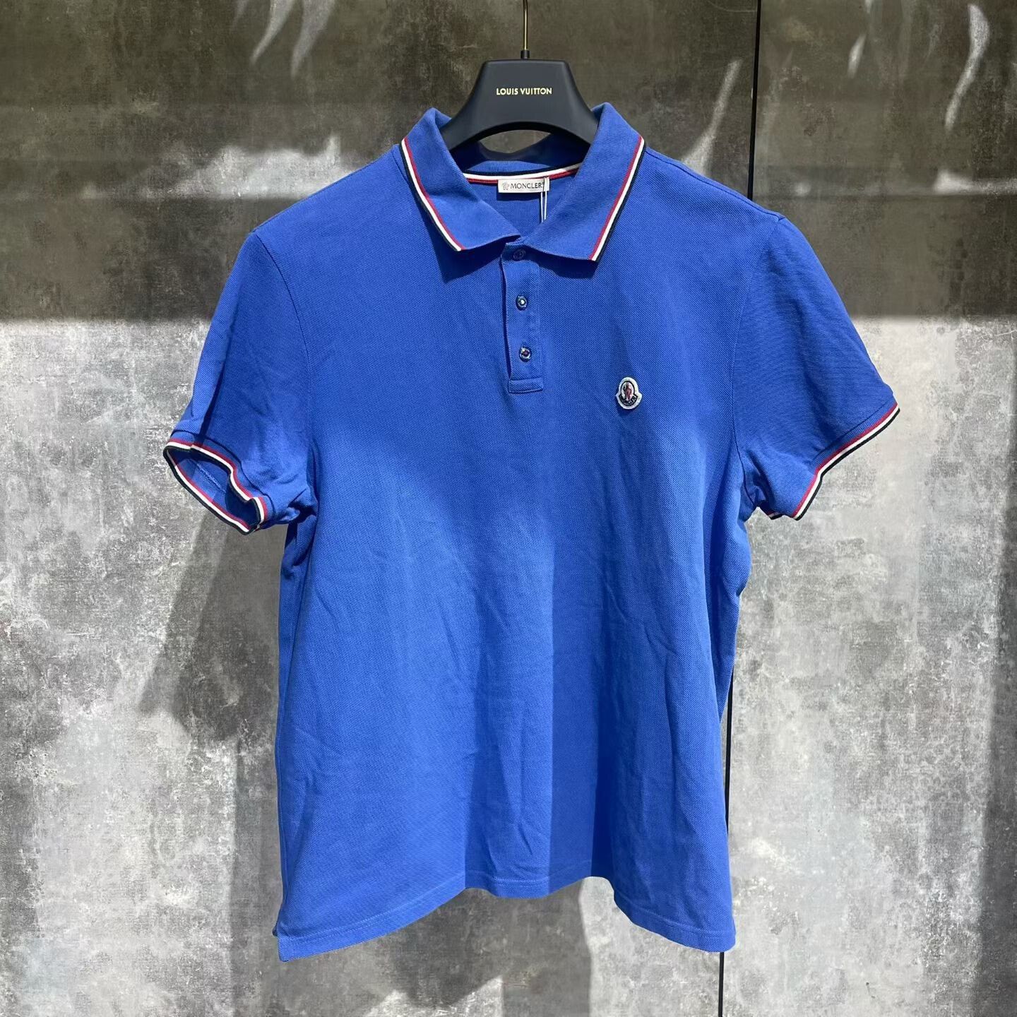 Moncler Moncler Striped Blue Polo xl Men Size US XL / EU 56 / 4 - 1 Thumbnail