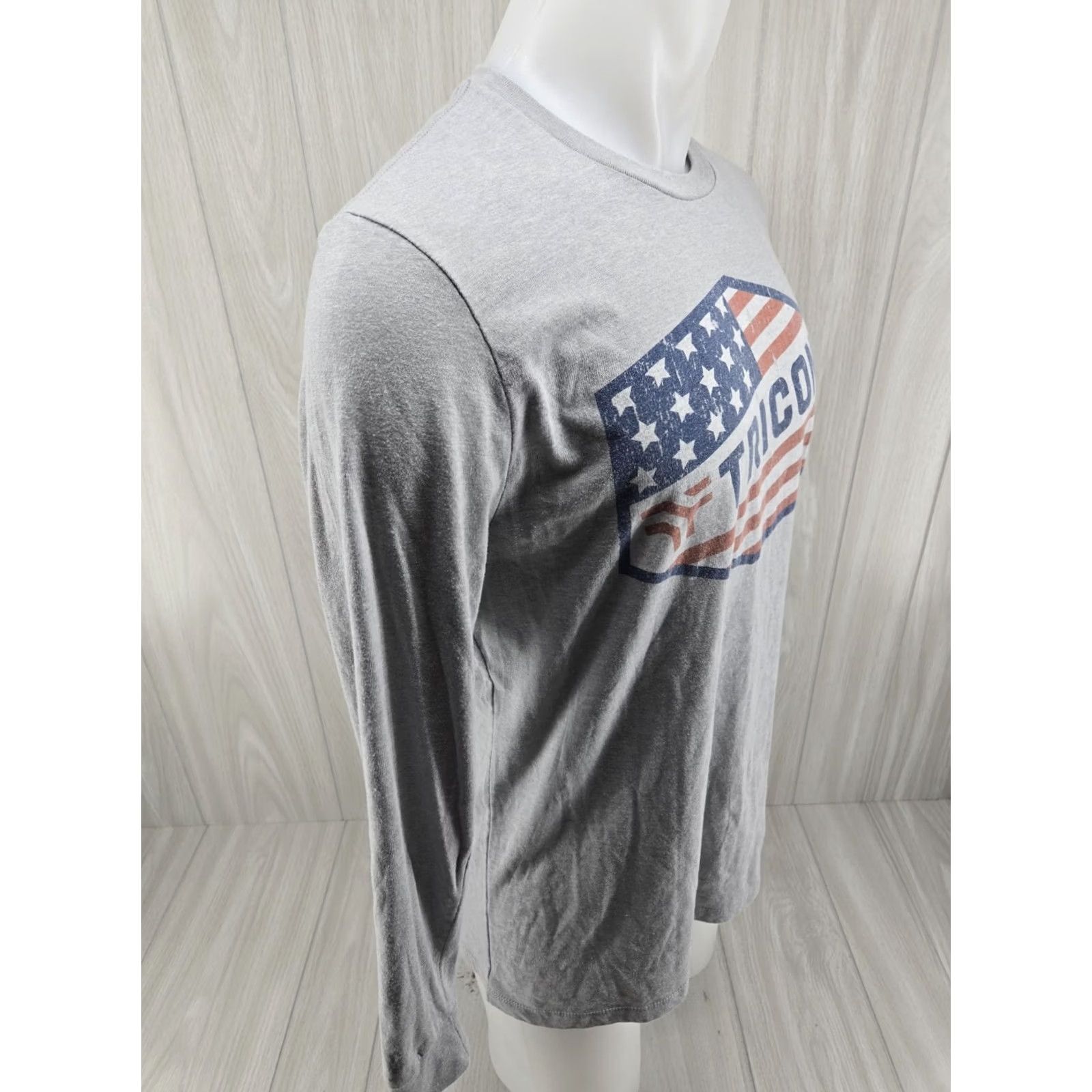 Vintage TRICON Steel Wear Shirt Long Sleeve Gray Shirt Large XL Mens T-Shirt Graphic Print Size US XL / EU 56 / 4 - 7 Thumbnail