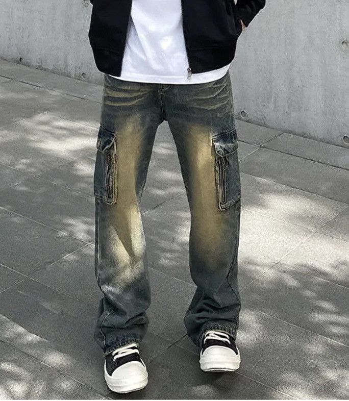Jean × Vintage Y2k Cargo Jeans Men Size US 30 / EU 46 - 2 Thumbnail