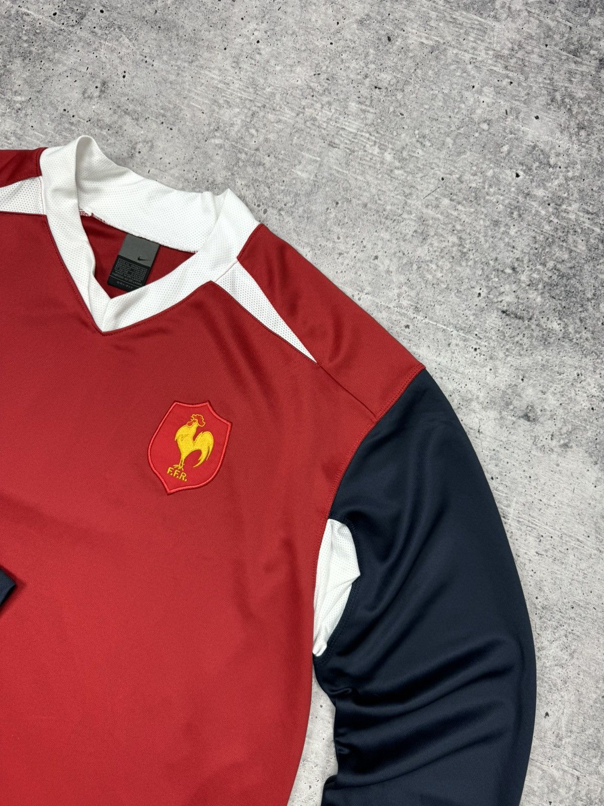 Nike × Vintage Vintage Nike Y2K 2004 France National Team Longsleeve Jersey Size US XL / EU 56 / 4 - 4 Thumbnail