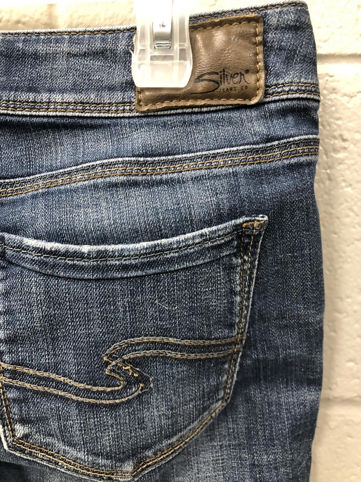 Silver Jeans Co. Silver Jeans Co. Women's Slim Fit Dark Wash Denim Size 28" / US 6 / IT 42 - 5 Thumbnail