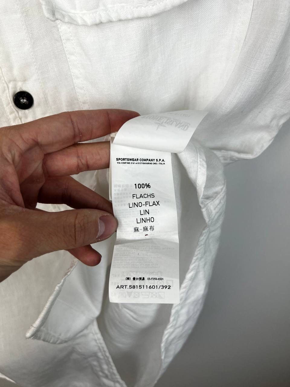 Vintage Stone Island luxury linen shirt size L Size US L / EU 52-54 / 3 - 6 Thumbnail