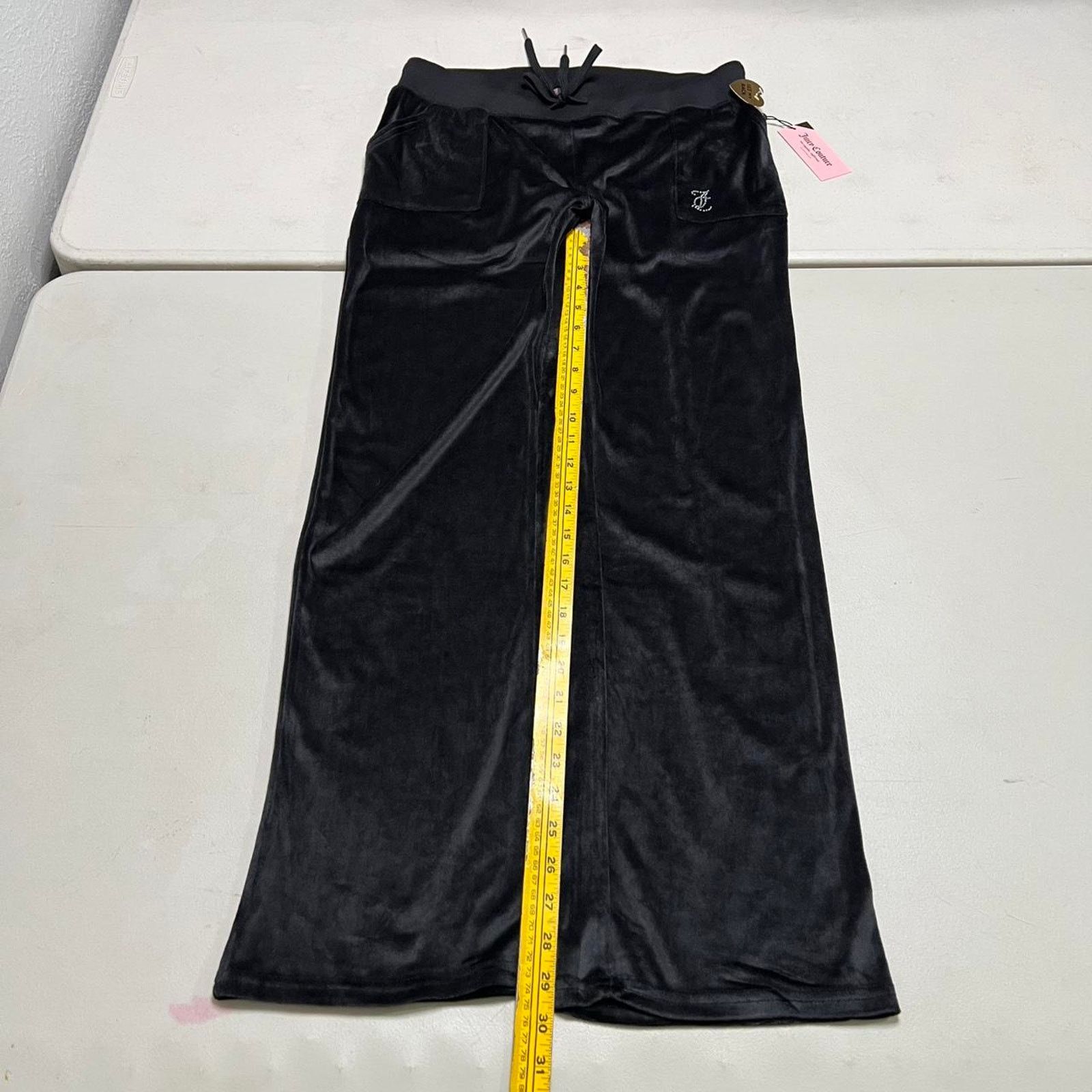Juicy Couture Juicy Couture Black Bling Velour Y2K Sweatpants NWT - M Size 28" / US 6 / IT 42 - 6 Thumbnail
