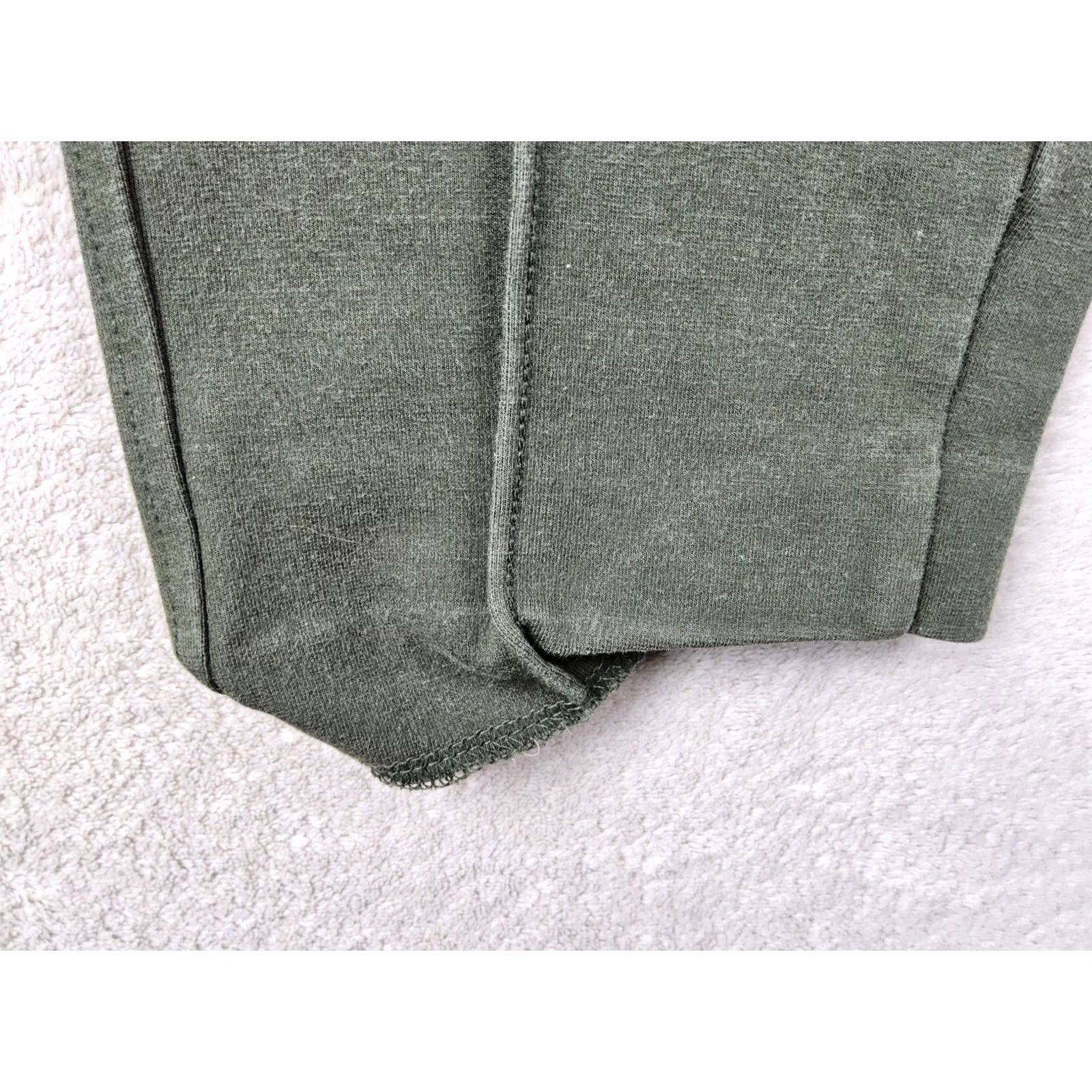 Everlane Everlane Pants Womens 2XS Green Women Knit Stretch Permanent Pleat Pull Black Size XXS Size 24" / US 00 / IT 34 - 2 Thumbnail
