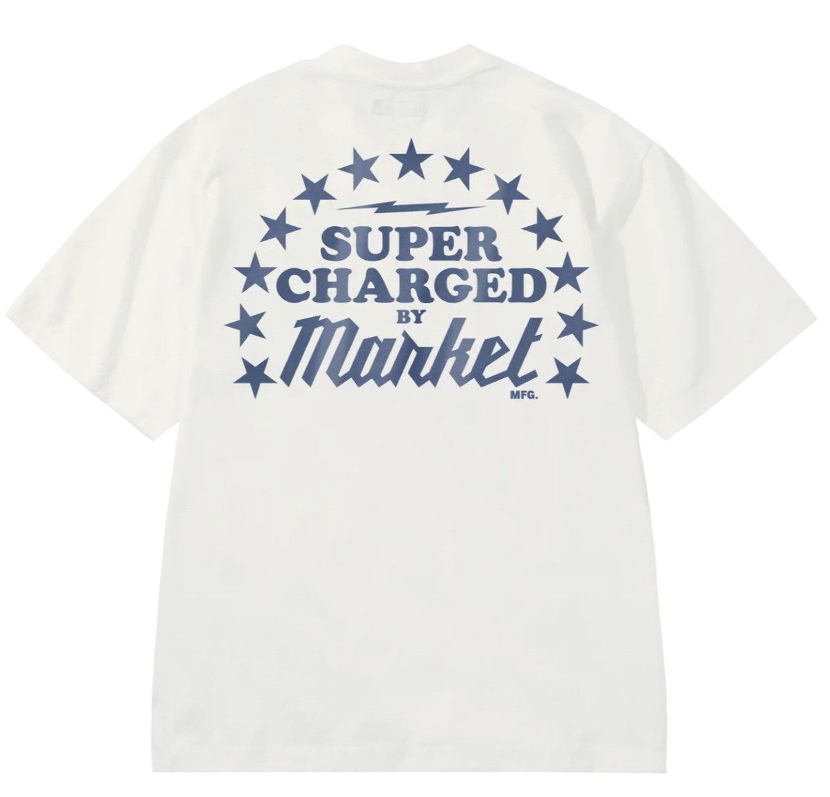 Market Chinatown Market Studios Supercharged Tee T-Shirt Unbleached Size US XL / EU 56 / 4 - 2 Thumbnail