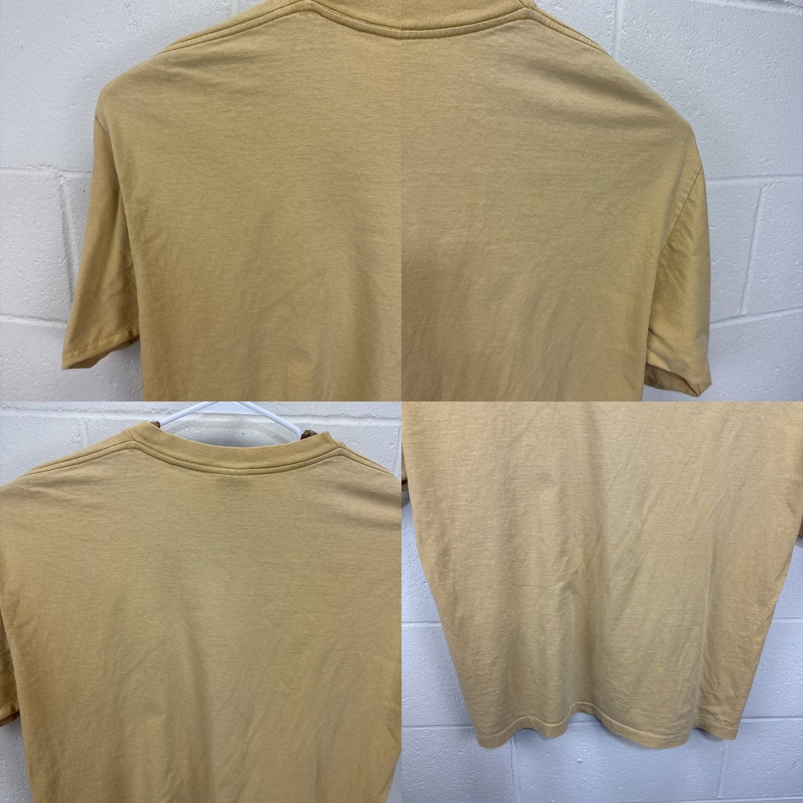Vintage VINTAGE Alore T-Shirt Men 2XL Yellow Short Sleeve Crew Neck 90s Hippie Nature Logo Earth Foundation Fashion Shirt Size US XXL / EU 58 / 5 - 10 Thumbnail