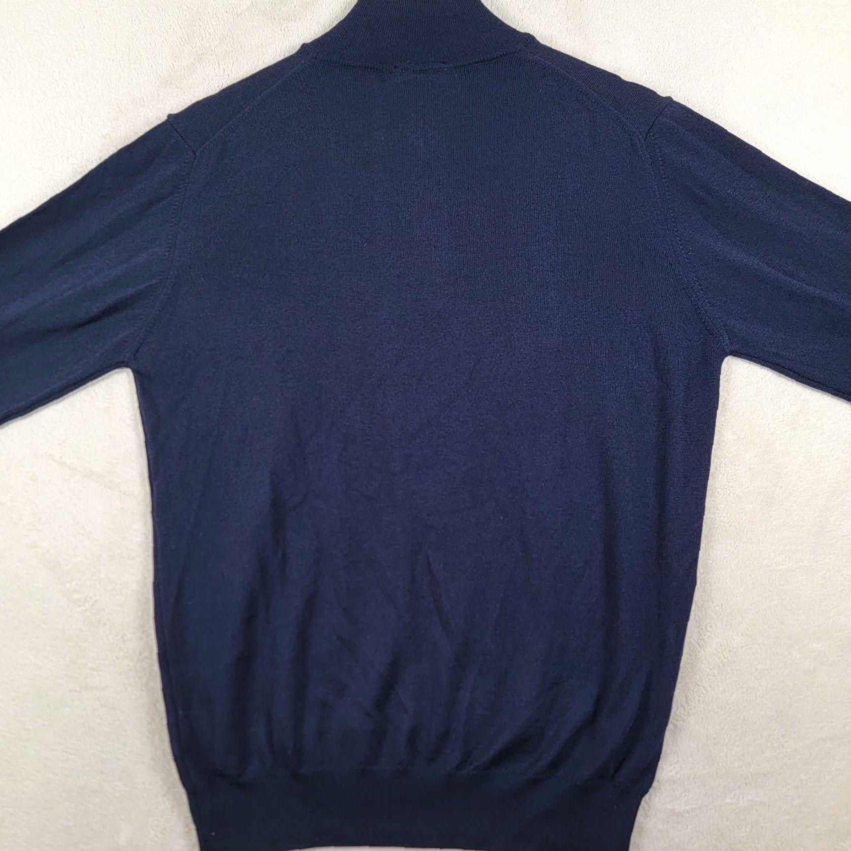 Vintage Visconti Sport Half / Quarter Zip Polo Sweater Men M Blue Cotton 1/4 Zip Knit Pullover Italy Suit Casual Travel Workwear Mens NWOT Size US M / EU 48-50 / 2 - 3 Thumbnail